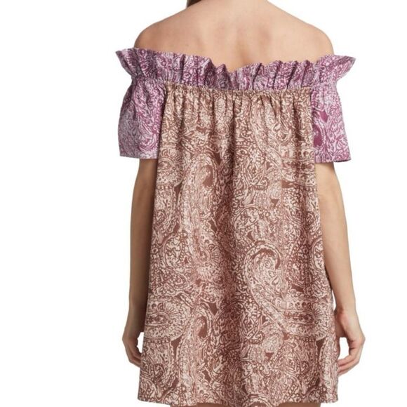 Free People Off The Shoulder Mini Dress. - Picture 3 of 9